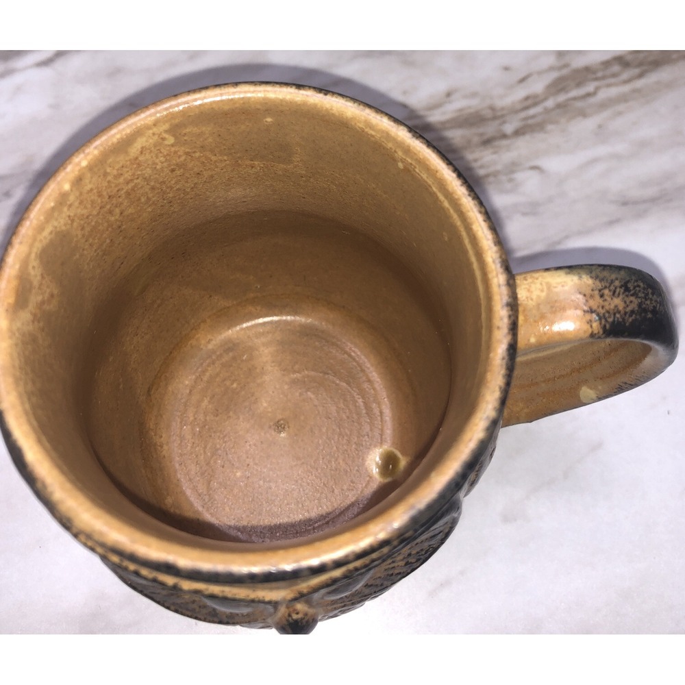 Holt Howard Brown Stoneware Textured Owl Mug/Cup - Picture 5 of 5